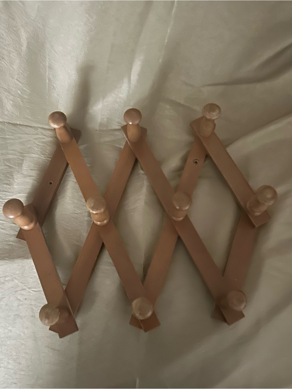 Vintage  hat Expandable Wooden Wall Rack - Brown
